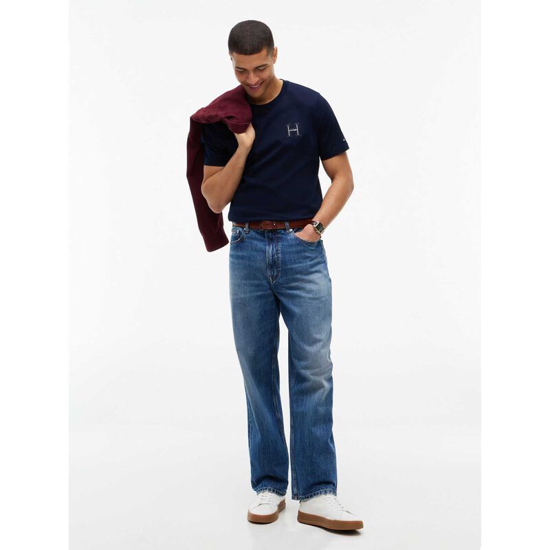 Tommy Hilfiger Varsity Logo Embroidery Crew Neck T-Shirt image number 3